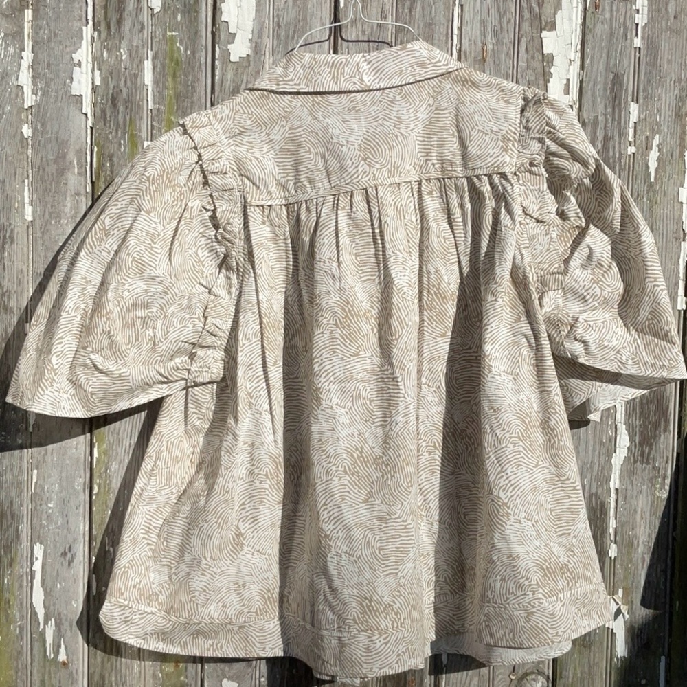Entro Beige Patterned Blouse - Picture 2 of 3
